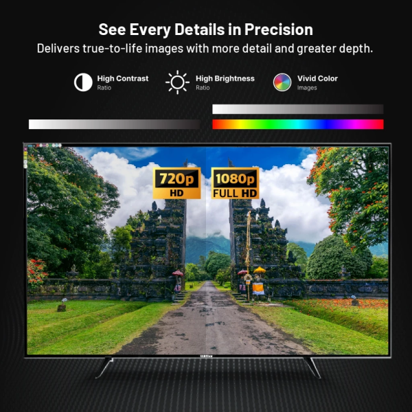 SAMVIEW 43" LED FHD Smart Android TV S40-X1 | Built-In Aerial Terminal MYTV - Image 2