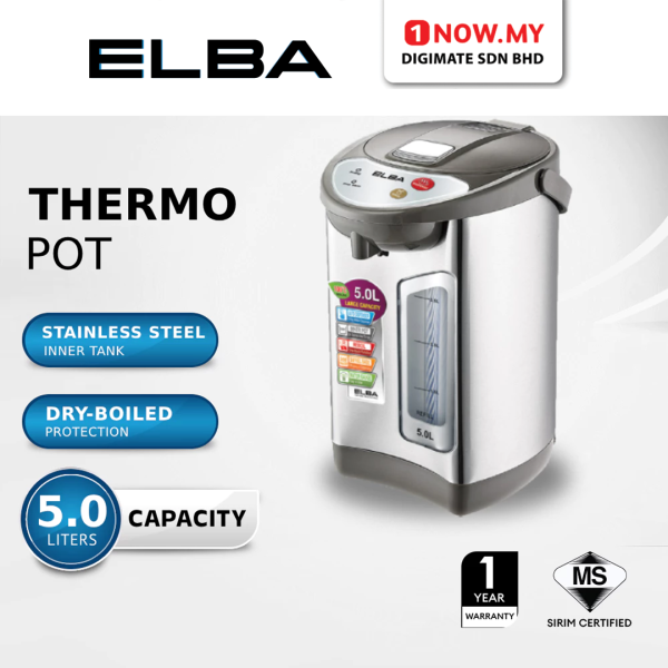 ELBA 5L Thermopot ETP-F5018(BR) | 2 Ways Dispense Warm Boiled