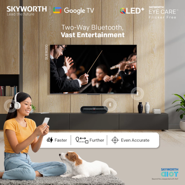 SKYWORTH 50" SUE8000 QLED 4K UHD Google TV ​​​​​​​ 50SUE8000 | Eye Care - Image 7