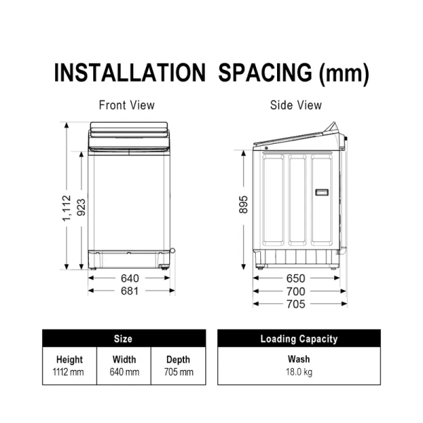 PANASONIC 18kg Inverter Top Load Washer NA-FD180V3BT | Smart AI Wash - Image 8