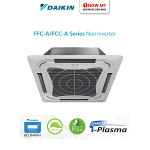 DAIKIN 1.5HP - 5HP FFC-A/FCC-A Series Non Inverter Ceiling Cassette | Smart Control Advanced Cooling