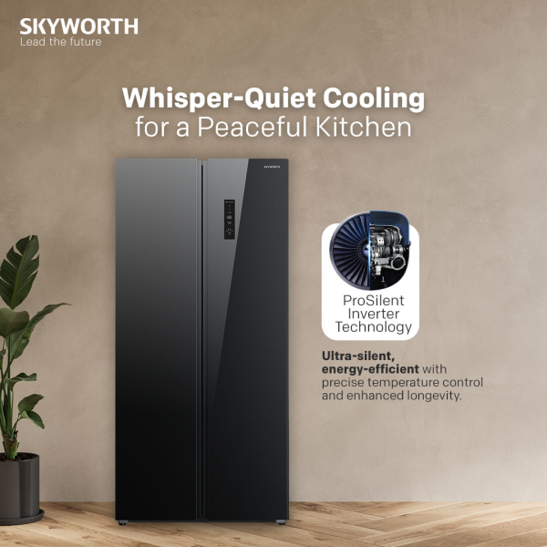SKYWORTH 556L Casa Series ProSilent Inverter SBS Refrigerator SBS-501WP | No Frost Energy Efficient - Image 5