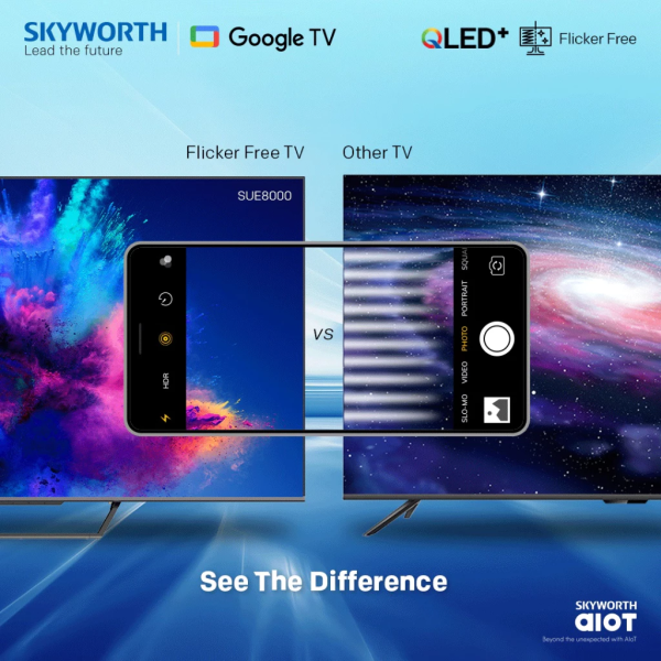 SKYWORTH 50" SUE8000 QLED 4K UHD Google TV ​​​​​​​ 50SUE8000 | Eye Care - Image 4