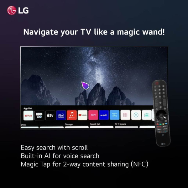 LG 55" QNED86 4K QNED Smart AI TV 55QNED86TSA | Super Slim Rich Visuals - Image 5