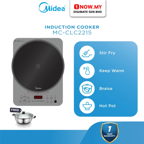 MIDEA Single Burner 2200W Induction Cooker MC-CLC2215 | XXL Mega Panel FREE Pot