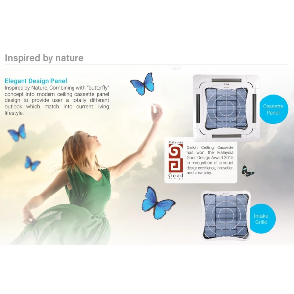 DAIKIN 1.5HP - 5HP FFC-A/FCC-A Series Non Inverter Ceiling Cassette | Smart Control Advanced Cooling FFC35AV1MF FCC50AV1MF FCC60AV1MF FCC85AV1MF FCC100AV1MF FCC125AV1MF FCC140AV1MF - Image 7