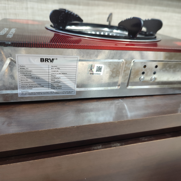 BRV Single Burner Gas Cooker BGC-813/B11 | Tempered Glass - Image 4