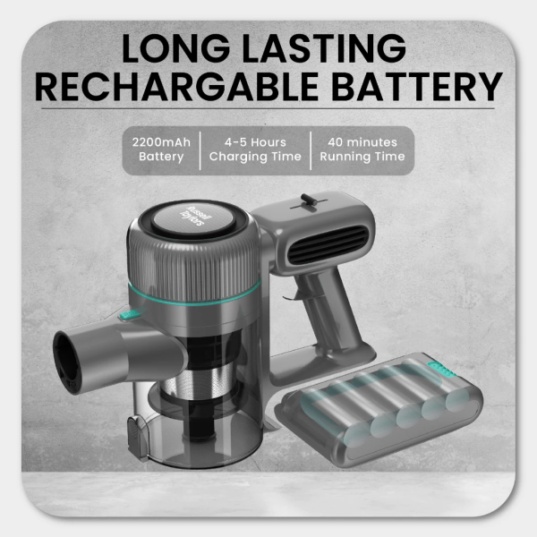 RUSSELL TAYLORS Vacuum Cleaner Cordless Cyclone Stick V7 | Efficient DC Motor - Image 5