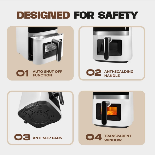 RUSSELL TAYLORS 5.5L 3D Visionary Digital Air Fryer Z5i - Image 8