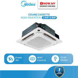 MIDEA 1.5HP - 5HP Non Inverter Ceiling Cassette MCA3-12CRN8 | MOUX-12CN8 / MCDX-18CRN8 | MOUX-18CN8 / MCDX-25CRN8 | MOUX-25CN8 / MCDX-30CRN8 | MOUX-30CN8 / MCDX-36CRN8 | MOUX-36CN8 / MCDX-48CRN8 | MOUX-48CN8