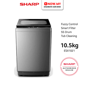 SHARP 10.5KG Top Load Washer ESX1021 | Intelligent Water Fall System