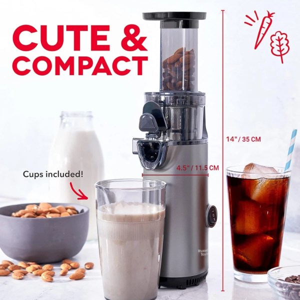 RUSSELL TAYLORS Masticating Cold Press Slow Juicer SJ1 | Compact - Image 4