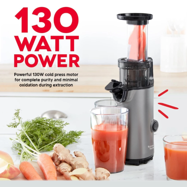 RUSSELL TAYLORS Masticating Cold Press Slow Juicer SJ1 | Compact - Image 2