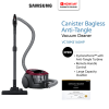 SAMSUNG 370W Bagless Canister Vacuum Cleaner VC18M31A0HP | Anti-Tangle Turbine