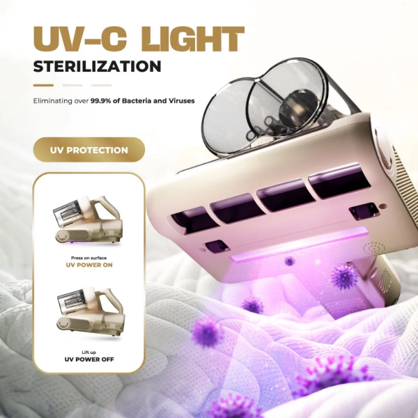 RUSSELL TAYLORS Dual Cup Dust Mite Vacuum Cleaner with UV-C Light VM20 - Image 4