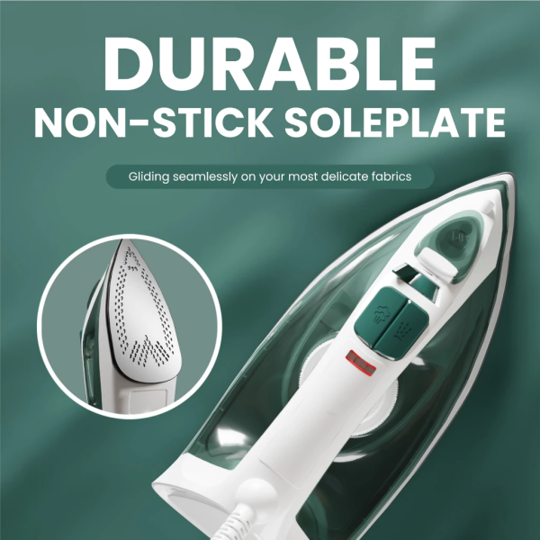 RUSSELL TAYLORS Compact Steam Iron SI-10 | Durable Non-Stick Soleplate - Image 7