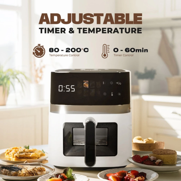 RUSSELL TAYLORS 5.5L 3D Visionary Digital Air Fryer Z5i - Image 6