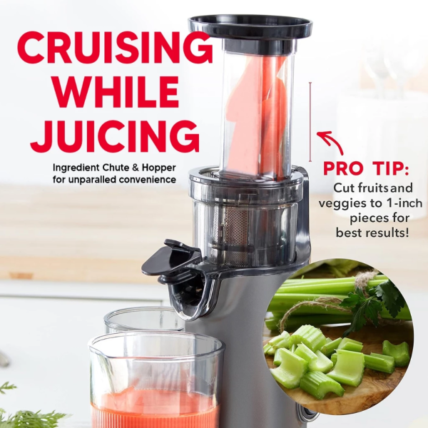 RUSSELL TAYLORS Masticating Cold Press Slow Juicer SJ1 | Compact - Image 5