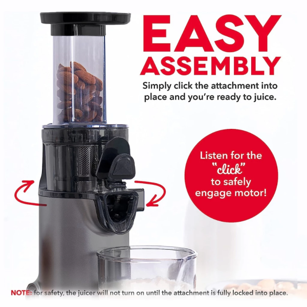 RUSSELL TAYLORS Masticating Cold Press Slow Juicer SJ1 | Compact - Image 3