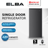 ELBA 220L Single Door Refrigerator ER-Q2218(GR) | 3 Star Energy Efficient