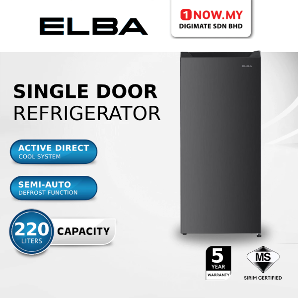 ELBA 220L Single Door Refrigerator ER-Q2218(GR) | 3 Star Energy Efficient