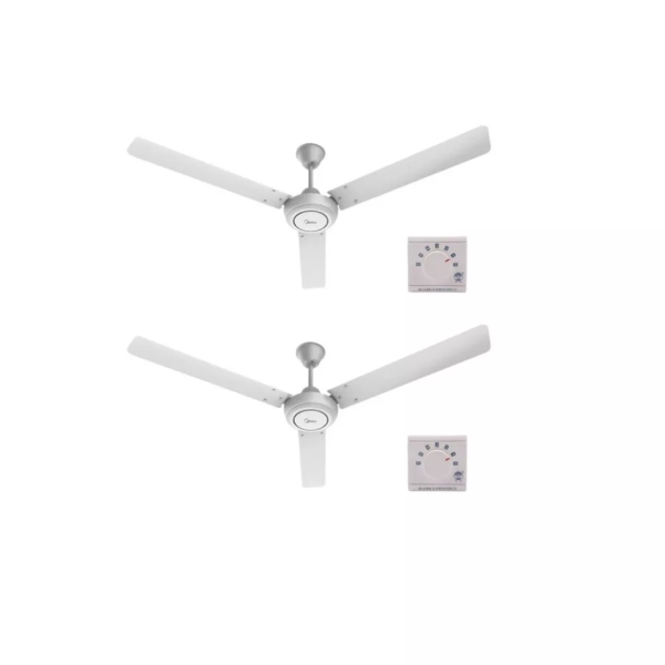 MIDEA 60" Ceiling Fan MFC-60A23-WT | Durable 3 Blades Strong Wind - Image 2