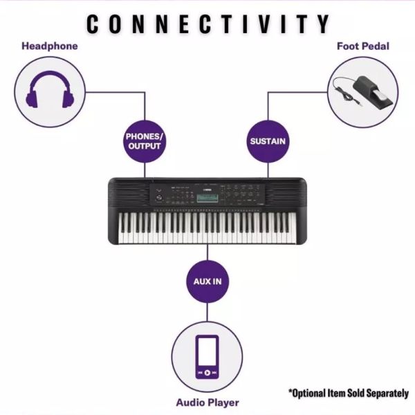 YAMAHA E Series 61 Keys Portable Music Keyboard PSR-E283 [Pre-Order] - Image 6