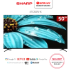 SHARP 50 Inch FJ1 4K UHD Google TV 4TC50FJ1X | Lightweight Slim Design 