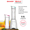 SHARP 0.6L Personal Blender EM60PMWH | Safety Lock Blending Break Ice