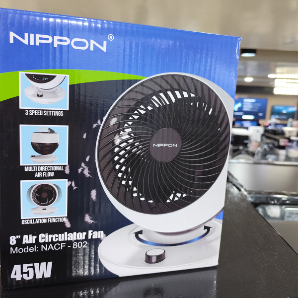 NIPPON 8" Air Circulator Fan NACF-802 | Durable Motor 3 Speed - Image 6