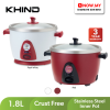 KHIND 1.8L Anshin Rice Cooker RC118M (Random Color) | Keep Warm ECO Mode