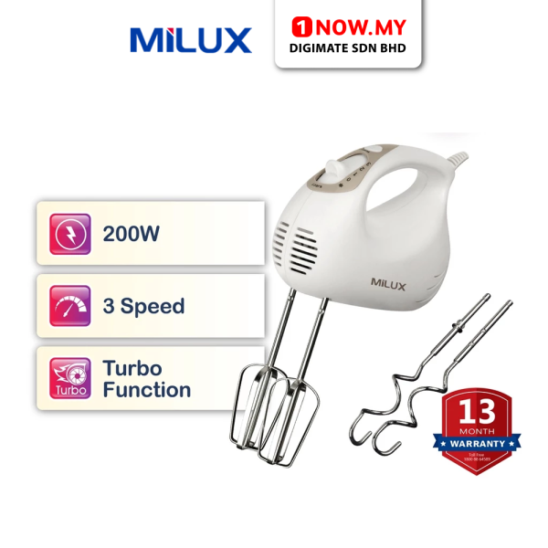 MILUX 200W Hand Mixer MHM-250
