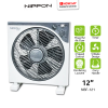 NIPPON Air Max 12" Box Fan NBF-121 | Powerful Airflow 3 Speed With Timer