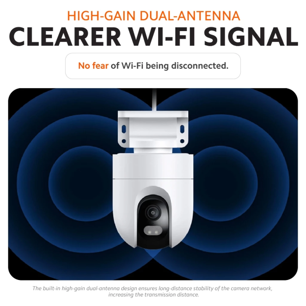 XIAOMI Outdoor Camera CCTV CW400 | 4MP 2.5K UHD | 360° Horizontal & 160° Vertical View | Time-Laps - Image 3