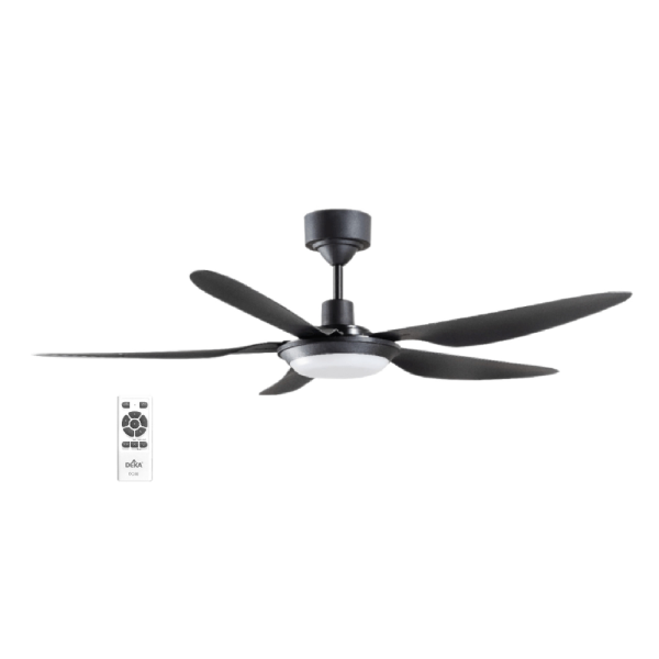 DEKA Kronos 56" Remote LED Light Ceiling Fan F5DCL | DC Motor 5 Blades 14 Speeds - Image 2