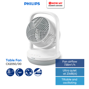 PHILIPS 8" 2000 Series Table Fan CX2050/00 | Compact Easy Carry