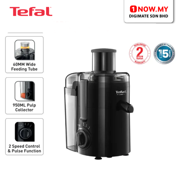 TEFAL Juicer Frutelia Plus ZE370865 | 2 Speed Control Pulse SS Filter