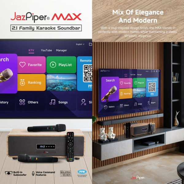 JAZPIPER MAX 2.1 Family Karaoke Sound Bar T10 - Image 3