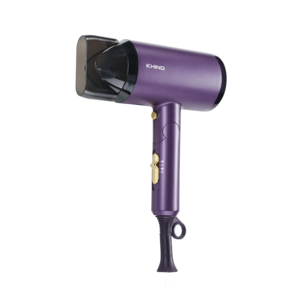KHIND 1800W Ionizer Hair Dryer HD1822 | Space Saving Foldable Handle Hot Cold - Image 2