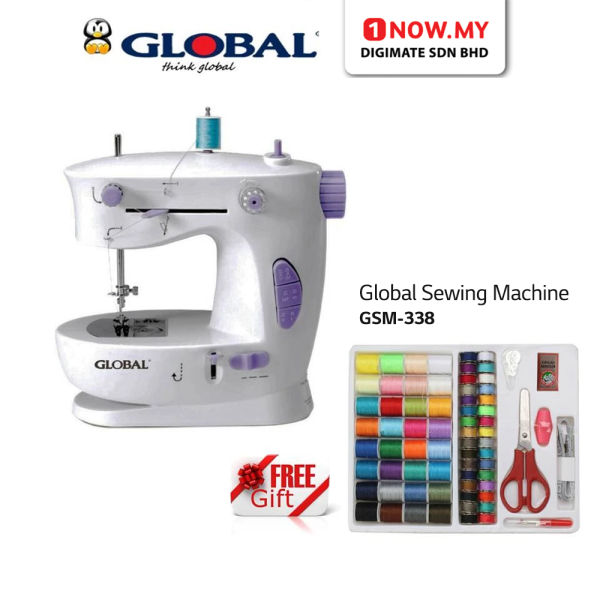 GLOBAL Sewing Machine GSM-338 | Reversible
