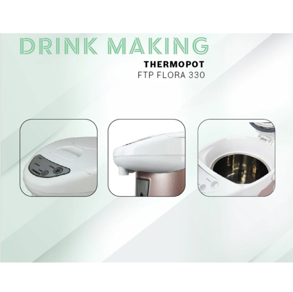 FABER 3L Thermopot FTP FLORA 330 | 750W Reboil Keep Warm - Image 3