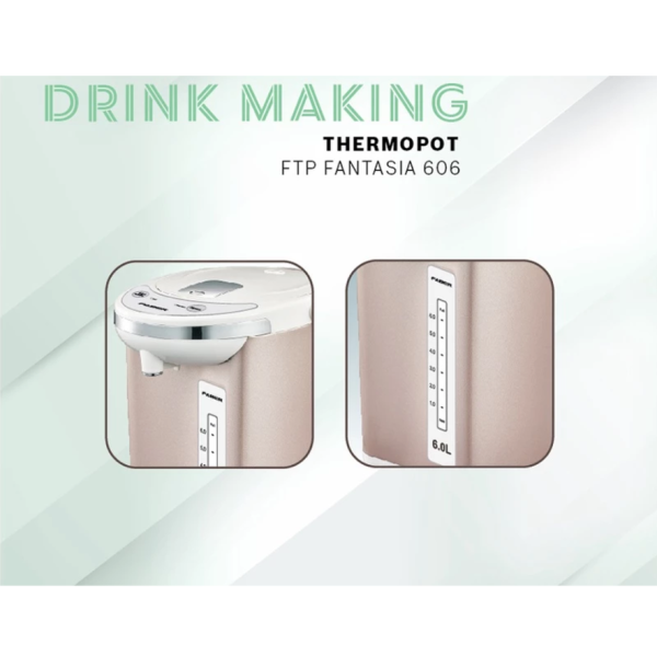 FABER 6L Thermopot FTP FANTASIA 606 | 750W Reboil Keep Warm - Image 2