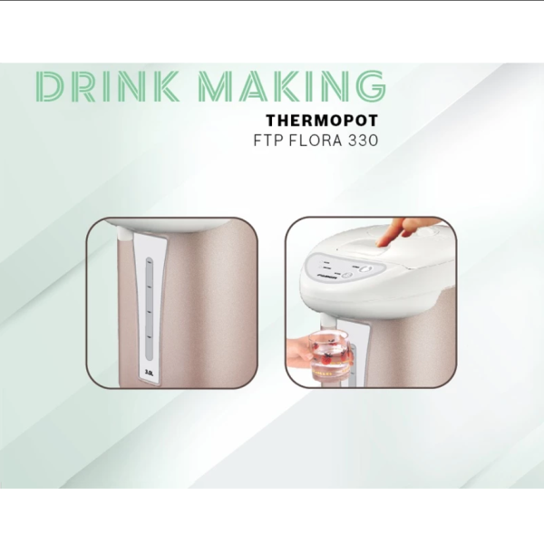 FABER 3L Thermopot FTP FLORA 330 | 750W Reboil Keep Warm - Image 4