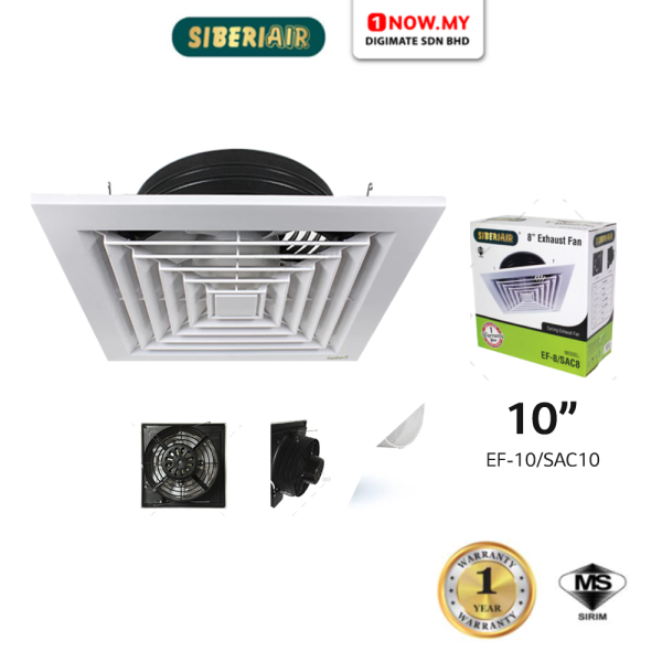 SIBERIAIR 10" Ceiling Exhaust Fan EF-10/SAC10