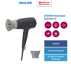 PHILIPS 2100W Hair Dryer BHD360/23 | Advanced Powerful Hair Drying