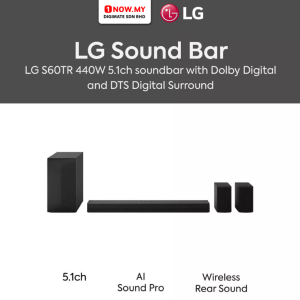 LG 5.1ch Soundbar S60TR | Dolby Digital DTS Digital Surround 440W