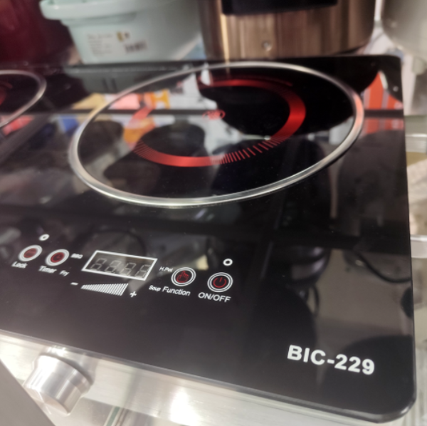 BRV 2 Burners Infrared Induction Cooker BIC-229 | Crystal Glass Plate - Image 4