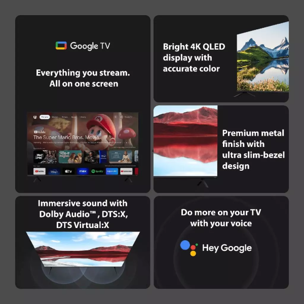 XIAOMI 65" 4K UHD QLED Google TV A Pro 65 2025 L65MA-SSEA | Great Visuals Vibrant Dolby Atmos - Image 2