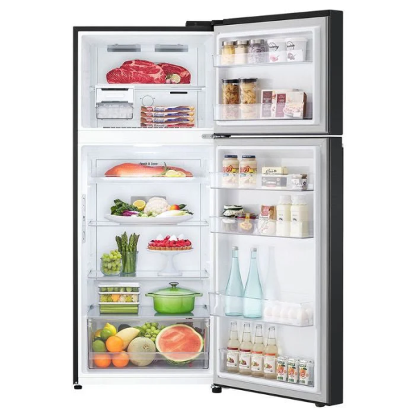 LG 410L Inverter Top Freezer Fridge GN-B372PQBK | 5 Star Energy Efficient Essence Matt Black - Image 2