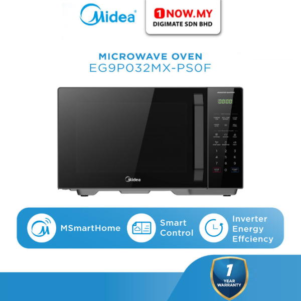 MIDEA 30L Inverter Digital Microwave Oven EG9P032MX-PS0F | WIFI Control 4 Star Energy Efficient